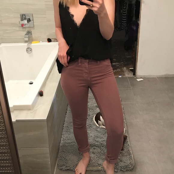 jeans mauve